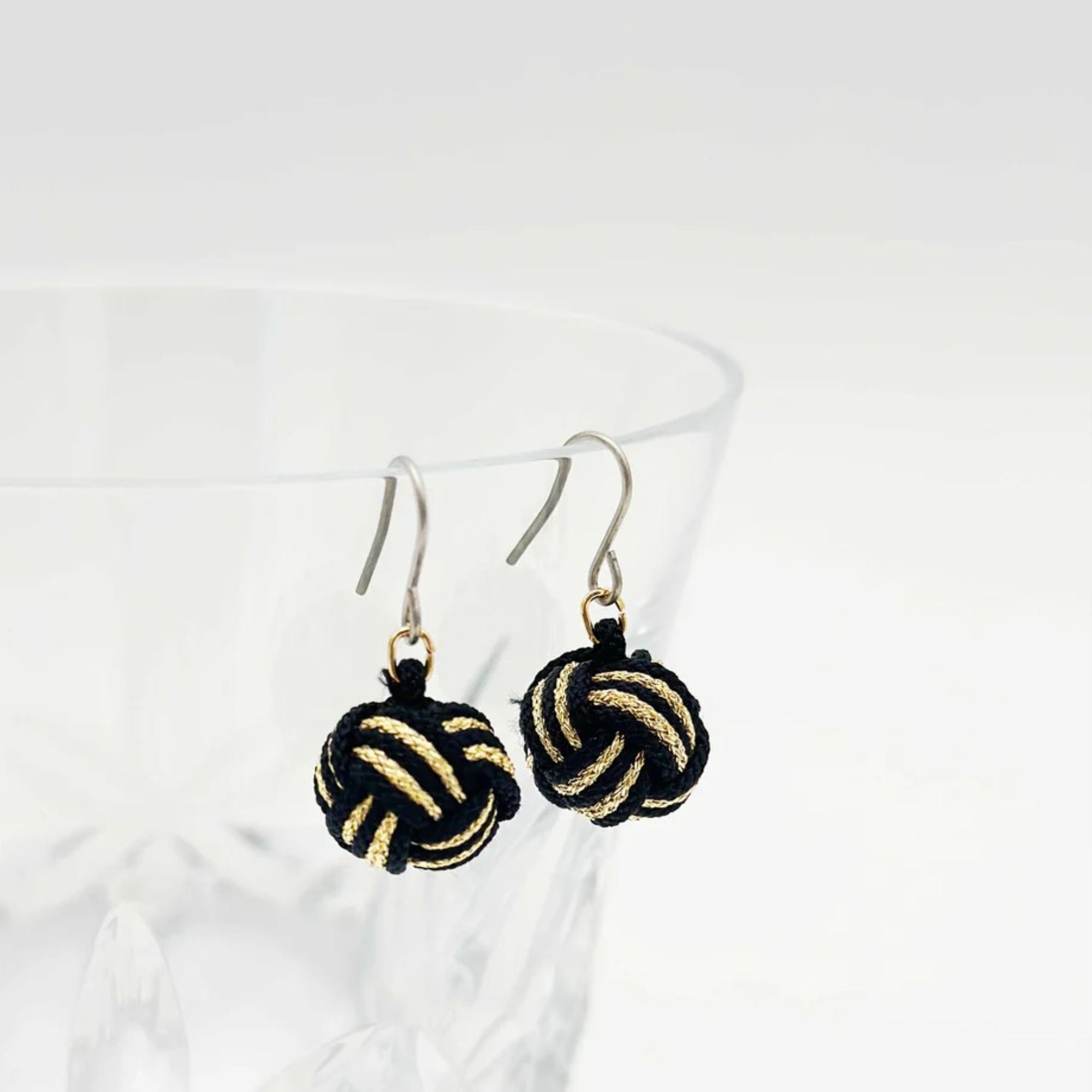 Earrings - Black&Gold